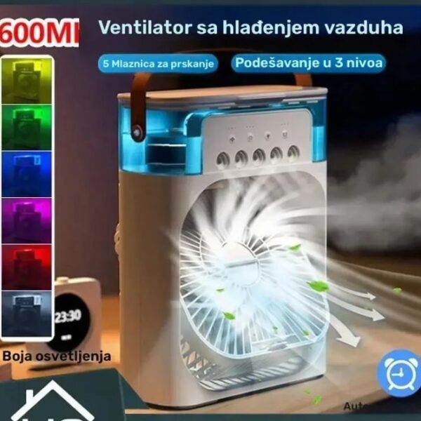Mini Klima Ventilator Arctic Air sa led diodama isparivac vodene magle